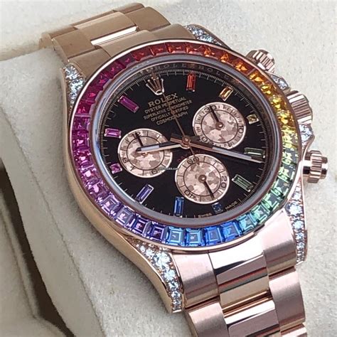 rolex arcobaleno oro|Rolex Daytona Rainbow 116595RBOW .